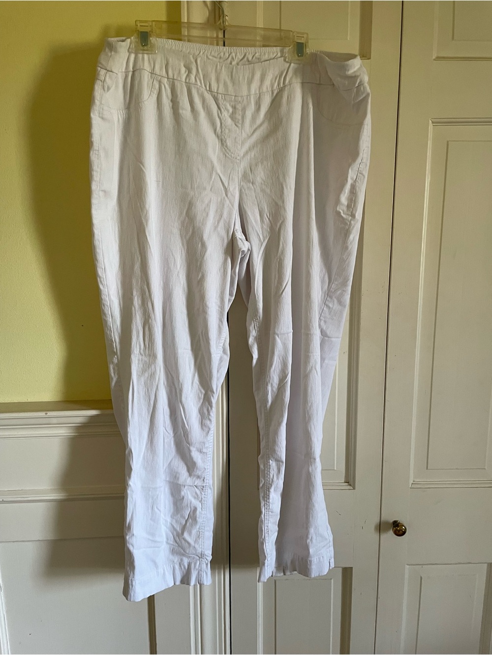 Multiples White Straight-Leg Women's Pants